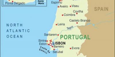 地图在葡萄牙的机场